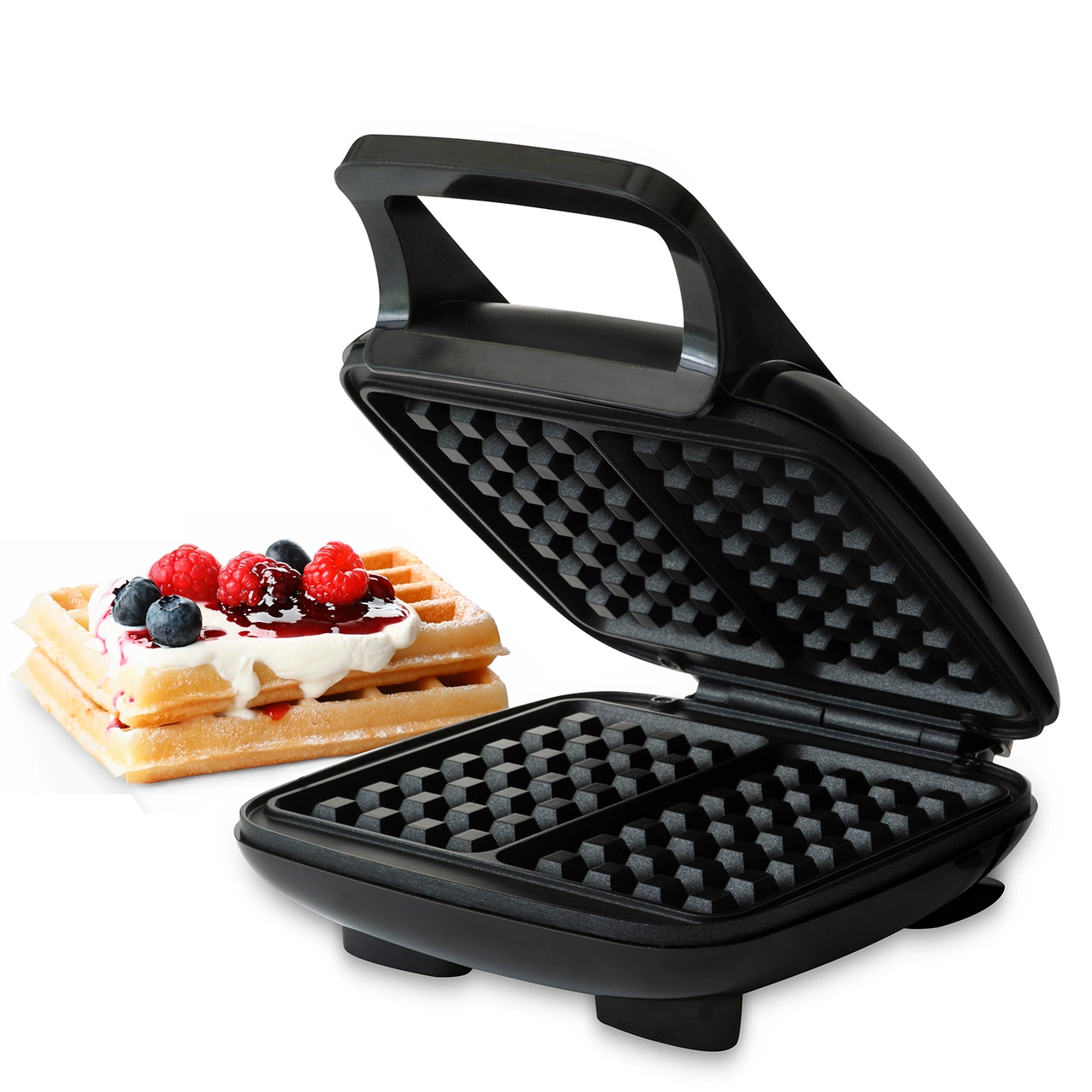 Belgian Waffle Iron Health Double 1000W BW400 Black