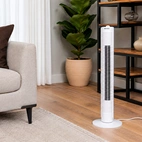 Pelarfläkt med timer 35W PF130 Vit
